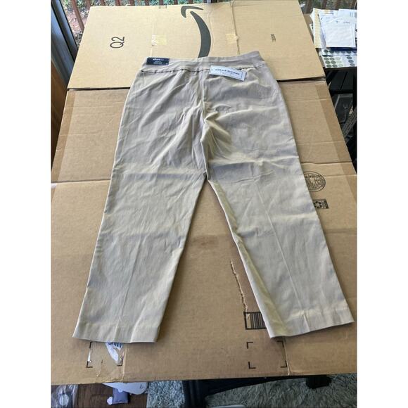 Alfred Dunner Cactus Ranch Dress Pants, Size 14 Stone NWT Women's Pull On Pants - Picture 2 of 7